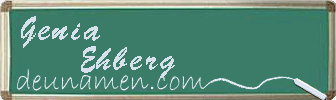 Genia Ehberg Visitenkarte